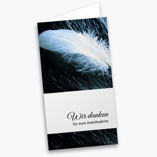 Trauer Dankeskarten erstellen