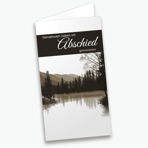 Trauerdanksagung Waldsee