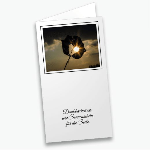 Dankeskarten Trauer Beispiele