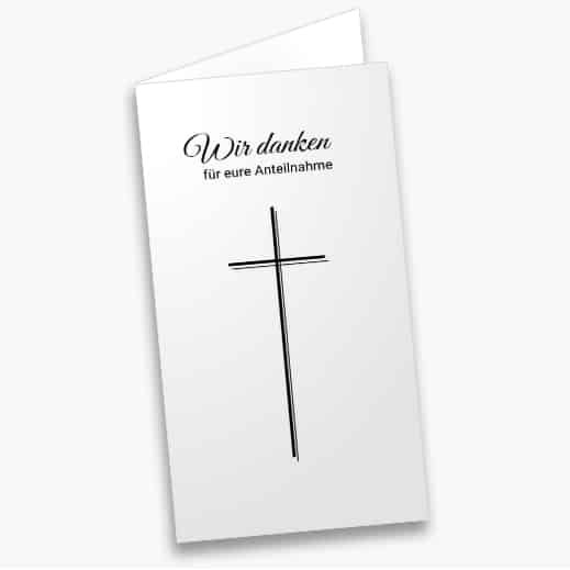 Dankeskarten Trauer drucken lassen