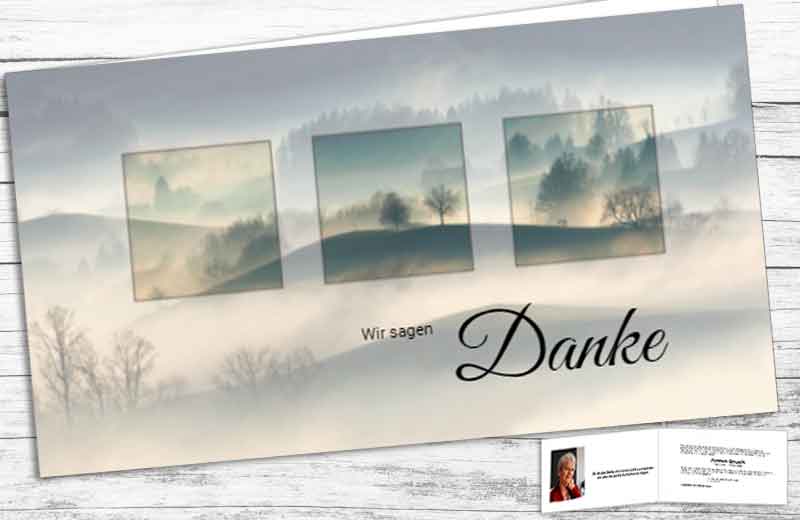 Trauer DDanksagung Trauer online gestaltenankeskarten Einblicke