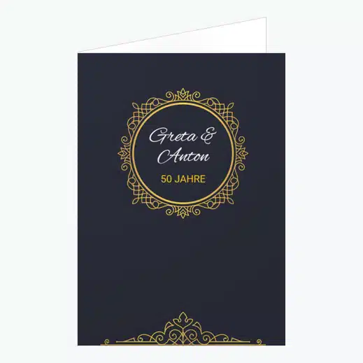 Goldhochzeit Einladungskarten