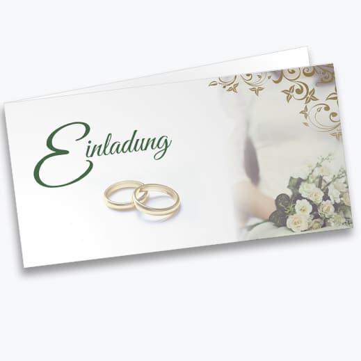 Einladungskarte Goldene Hochzeit