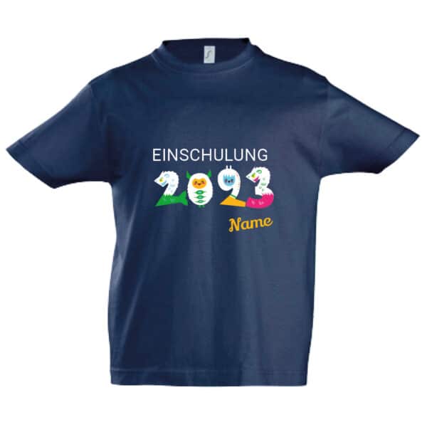 T-Shirt Einschulung 2022 blau