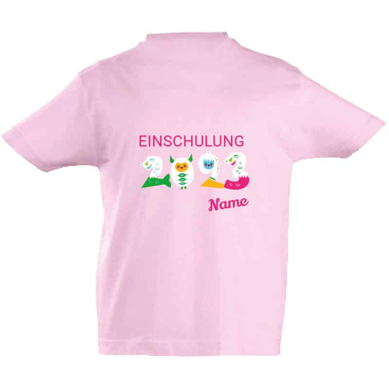 T-Shirt Einschulung 2022 rosa