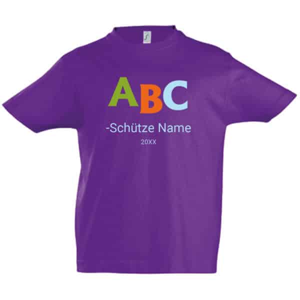 T-Shirt ABC-Schütze mit Name