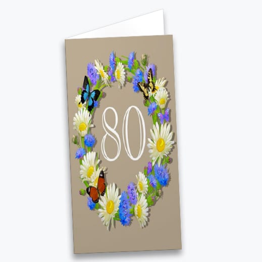 Einladungskarten 80er Geburtstag