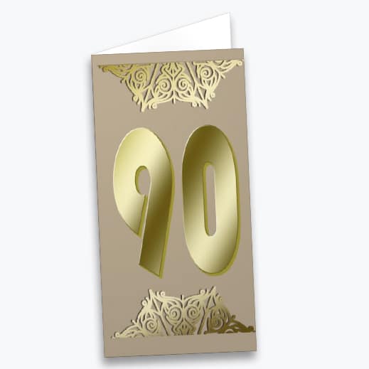 Einladungskarten zum 90. Geburtstag