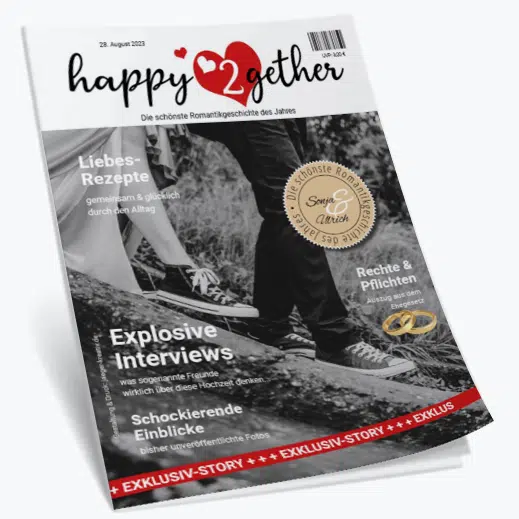 Hochzeitszeitung als Geschenk für das Brautpaar