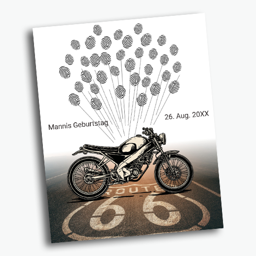 Geburtstagsgeschenk Motorrad