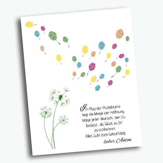 Leinwandbild Pusteblume