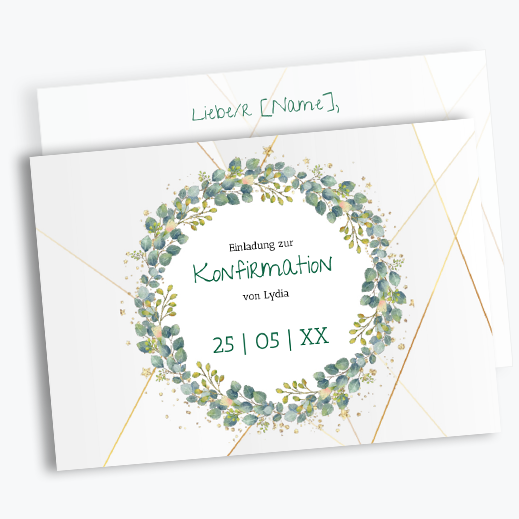 Konfirmationsfeier Einladung