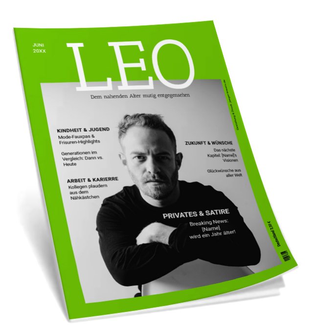 Layout Geburtstagszeitung