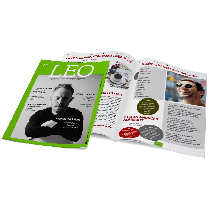Layout Geburtstagszeitung