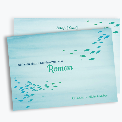 Einladung zur Konfirmation gestalten