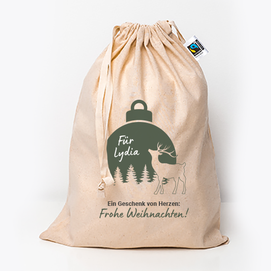 wiederverwendbare Geschenkverpackung Weihnachten