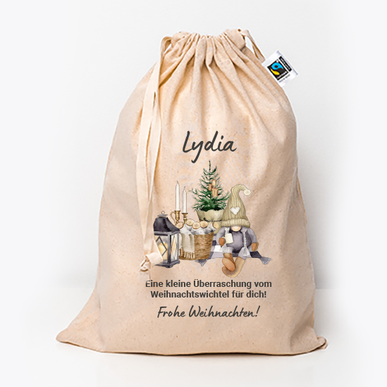 Jutebeutel mit Namen