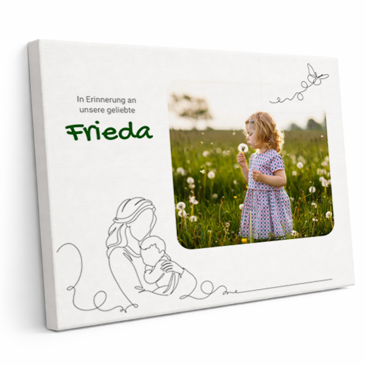 Leinwandbild Trauer Kind