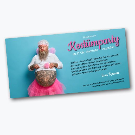 Einladung zur Kostümparty